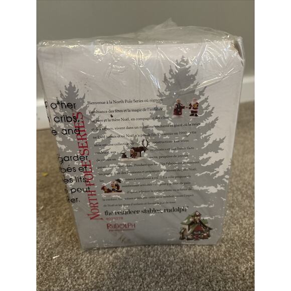 Dept. 56 North Pole Series Reindeer Stables Rudolph - Picture 2 of 6